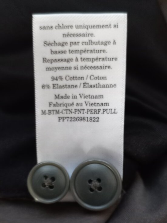 EVERLANE uniform slim fit grey pants 38x32 - Picture 9 of 10